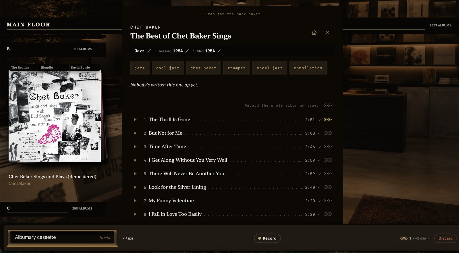one song, two minutes
